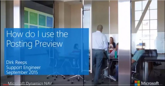 Vista Previo Registro en Dynamics NAV