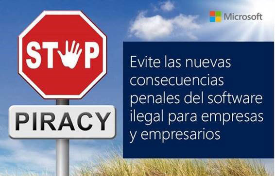 Reforma Código Penal software ilegal